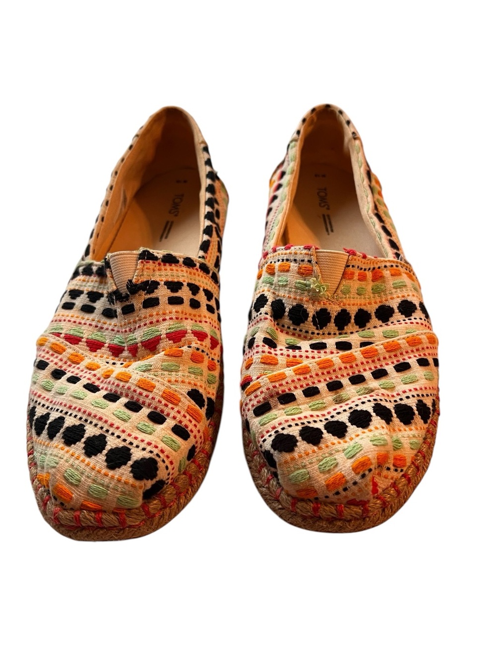 Toms Multicolor Embroidered Slip-On Espadrilles